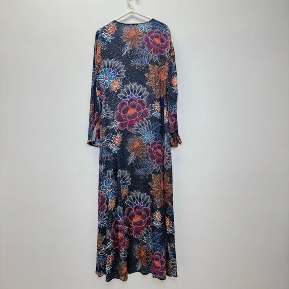 FARM Rio Blue Floral Maxi Dress - Picture 6 of 11